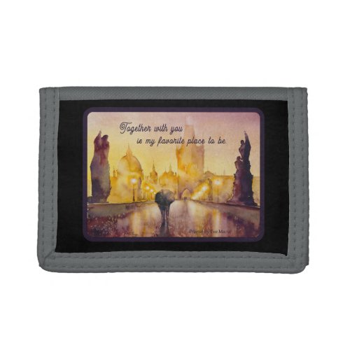 EVE Painted Prague    Trifold Wallet