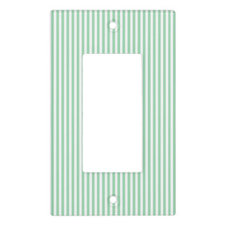 Eve & Sofie Green Striped Light Switch Cover