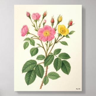 Eve & Sofie Pink and Yellow Acrylic Photo Tile