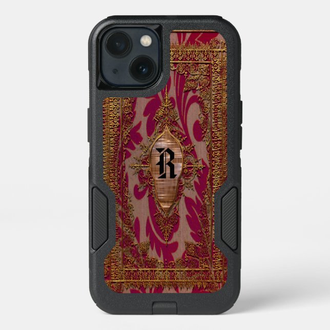 Evelio Dynne Pretty Victorian Monogram Otterbox iPhone Case (Back)