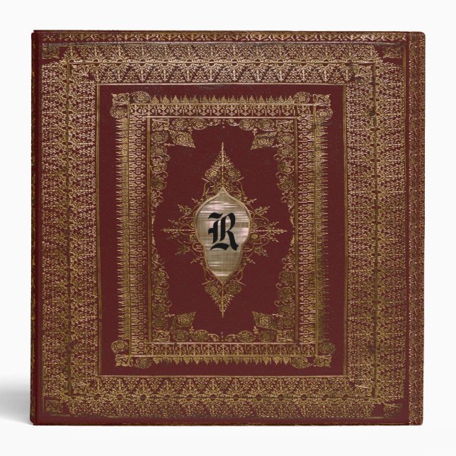 Evelio Margette Victorian Monogram Binder (Front)