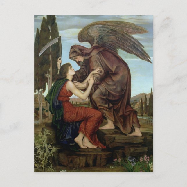 Evelyn de Morgan - The Angel of Death Postcard (Front)