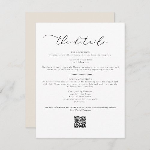 EVELYN Elegant Calligraphy Script Details Card