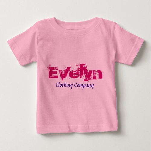 Evelyn Name Clothing Company Baby Shirts