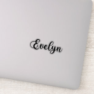 Evelyn Name - Handwritten Calligraphy Sticker