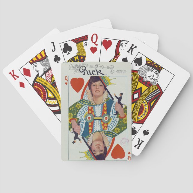 Evelyn Nesbit Queen of Hearts Poker Cards (Back)