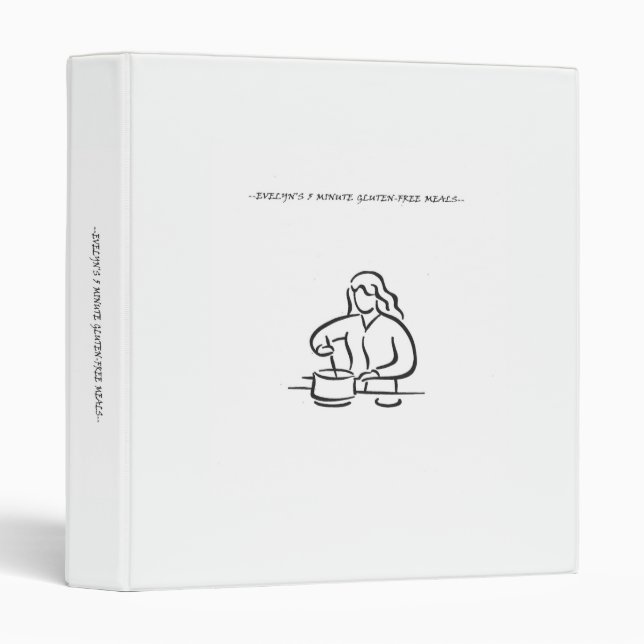 --evelyn's 5 minute gluten-free meals-- binder (Front/Spine)