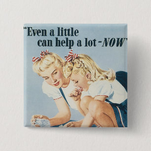 Even a Little Can Help Alot-NOW Pinback Button