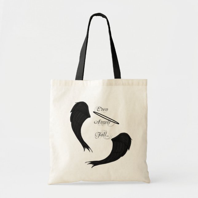 EVEN ANGELS FALL TOTE BAG (Front)