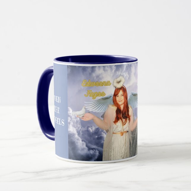 Even Angels Need Coffee Mug (Front Left)