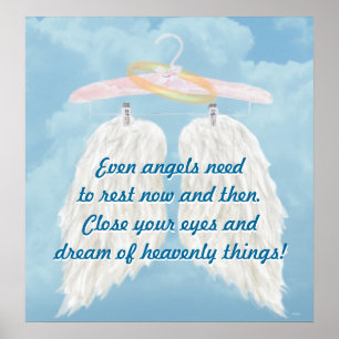 Even angels need to rest now and then. poster