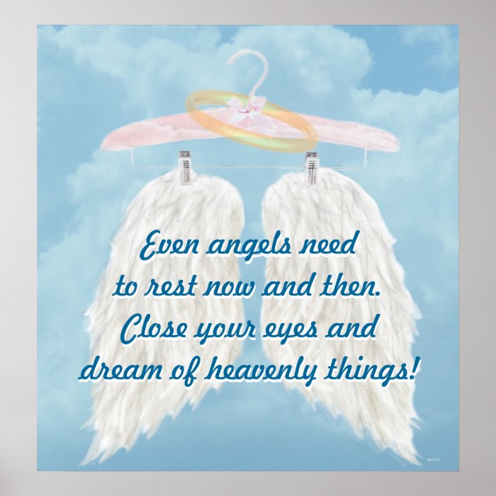 Even angels need to rest now and then. print