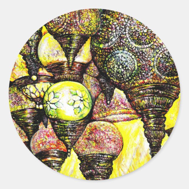 Even Bigger Idea of Color Classic Round Sticker (Front)