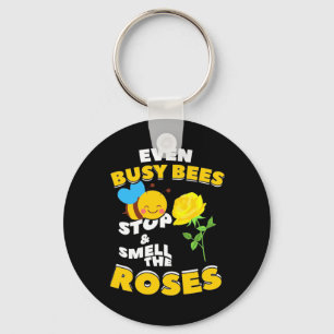 Even Busy Bees Keychain