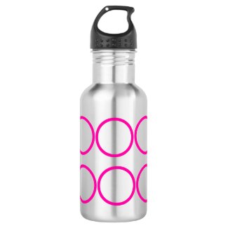Even distribute of circles stainless steel water bottle