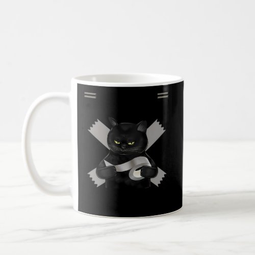 Even Duct Tape CanT Fix Stupid Black Cat Coffee Mug