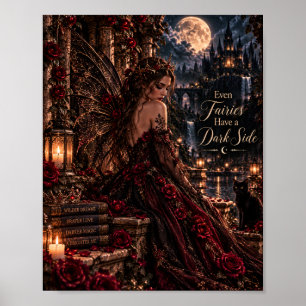 Even Fairies Have a Dark Side Gothic Fairy Poster