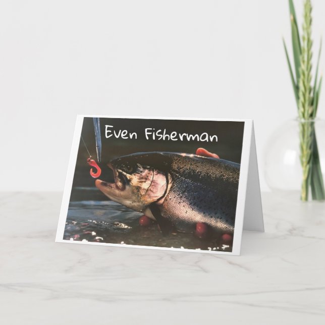 EVEN **FISHERMAN** CELEBRATE CHRISTMAS CARD (Front)