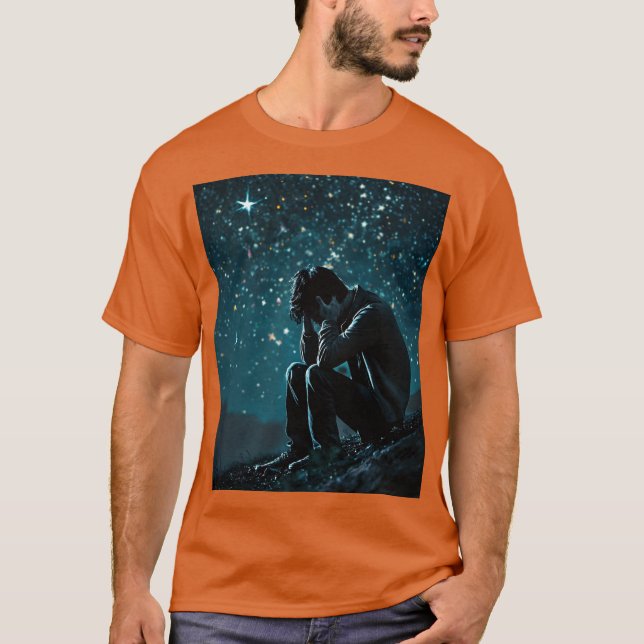 "Even in Darkness, a Spark Remains 💫" T-Shirt (Front)