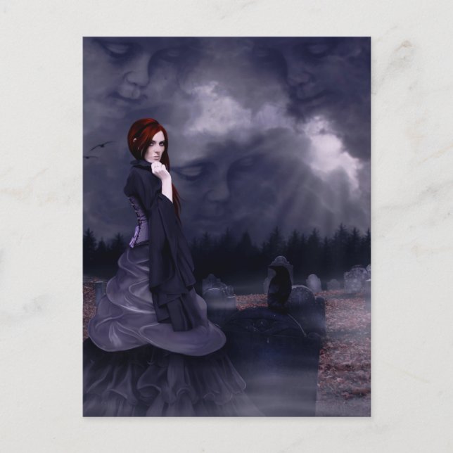 Even In Death Postcard (Front)