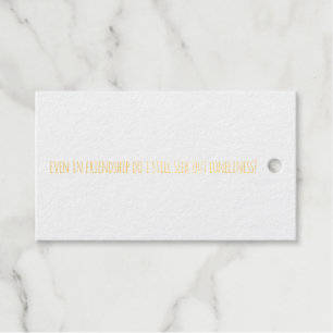 Even In Friendship Foil Gift Tag