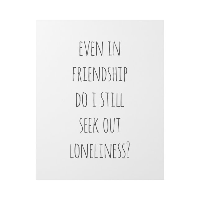Even In Friendship Gallery Wrap (Front)