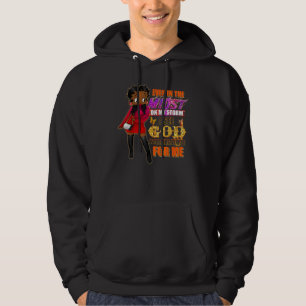 Even In The Midst On My Storm Black Girl Religious Hoodie