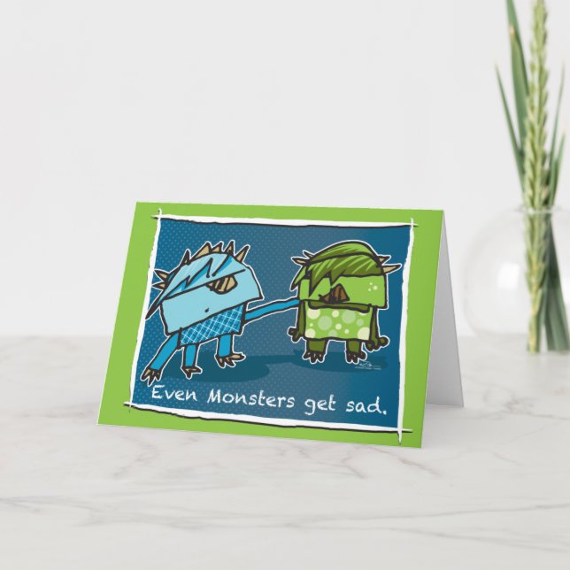 Even Monsters Get Sad Card (Front)