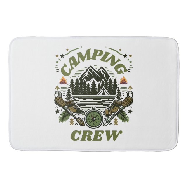Even My Coffee Is Stronger Than Army Bath Mat (Front)