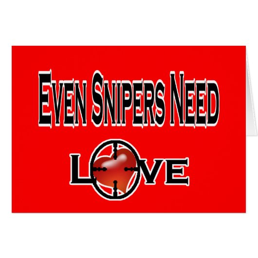 Even Snipers Need Love Cards (Front Horizontal)