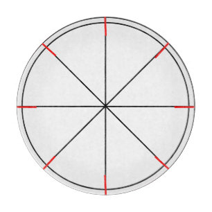 EVEN STEVEN GLASS CUTTING BOARD