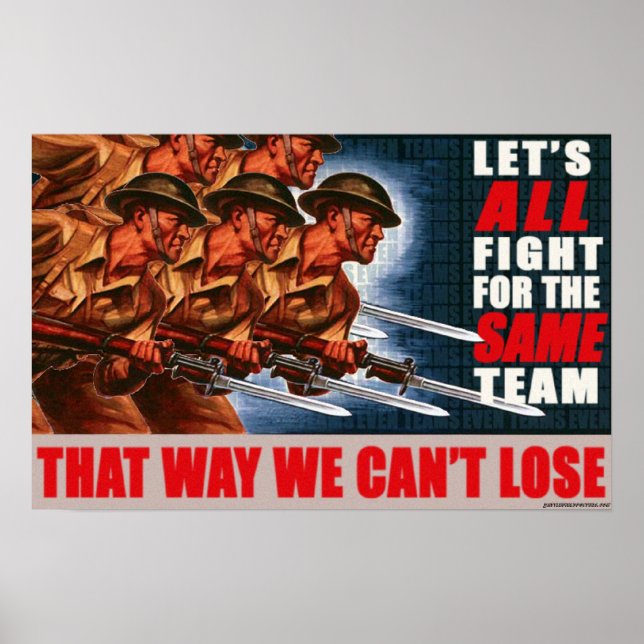 Even teams poster (Front)