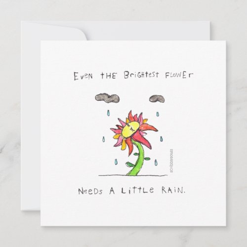 Even the Brightest Flower anytime card