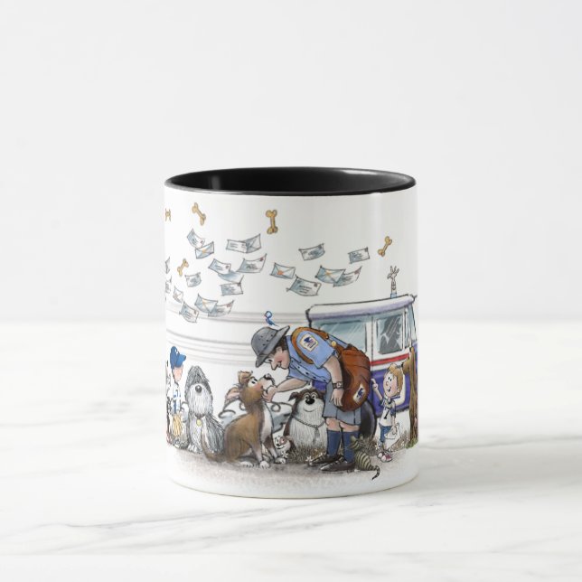 Even The Neighborhood Pets Loved The Mailman Mug (Center)