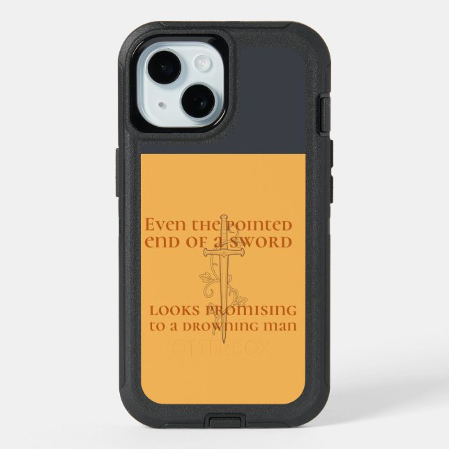 Even the pointed end of a sword... otterbox iPhone case (Back)