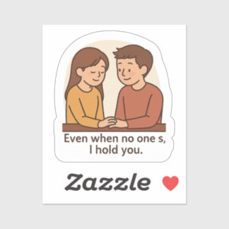 Even When Alone I Hold You Sticker