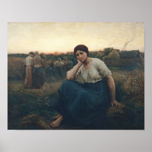 Evening, 1860 poster (Front)