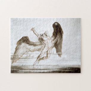 Evening aka The Fall Of Day by William Rimmer Jigsaw Puzzle