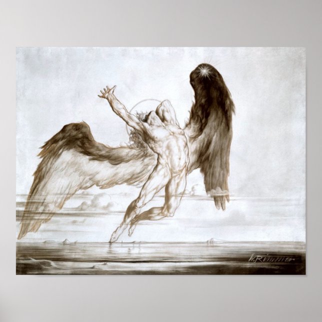 Evening aka The Fall Of Day by William Rimmer Poster (Front)