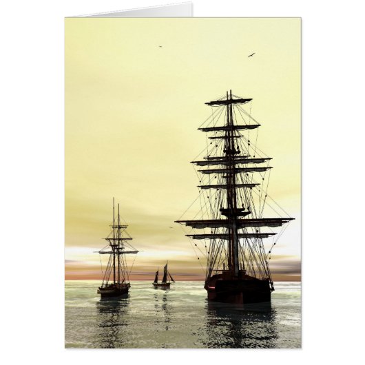 'Evening at Anchor' Cards (Front)