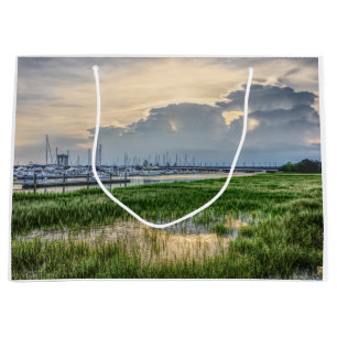 Evening At Charleston Harbor Large Gift Bag