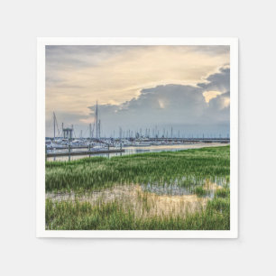 Evening At Charleston Harbor Napkins