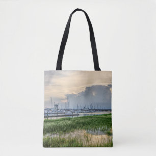 Evening At Charleston Harbor Tote Bag