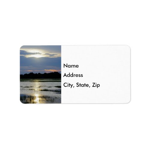 Evening At Folly River Address Label