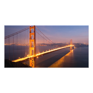Evening at the Golden Gate Bridge Card