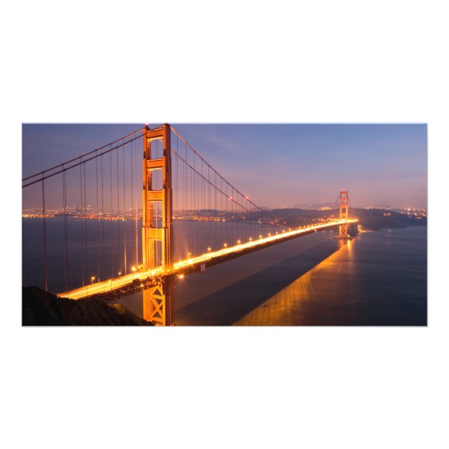 Evening at the Golden Gate Bridge Card (Front)