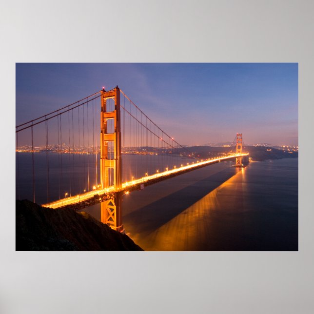 Evening at the Golden Gate Bridge print (Front)
