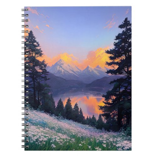 Evening at the Hidden Mountain Lake Notebook