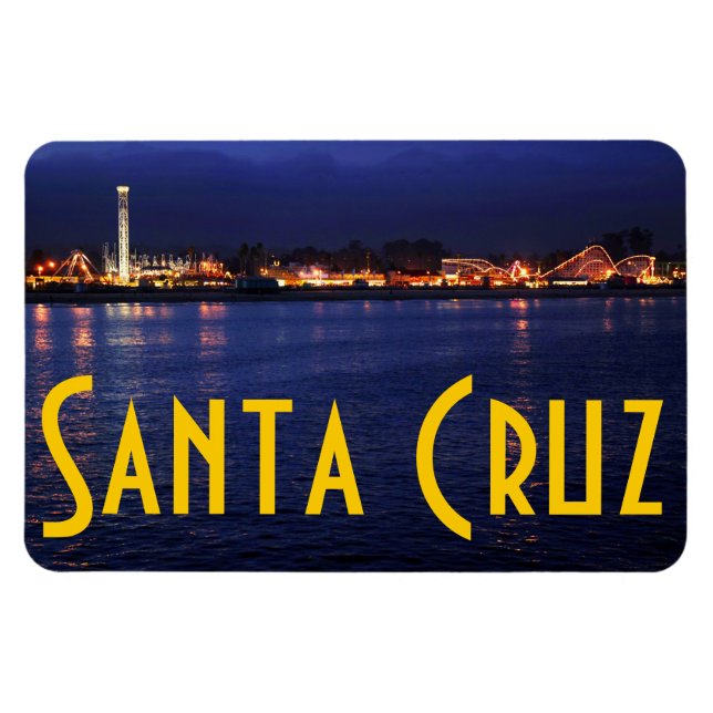 Evening at the Santa Cruz Boardwalk Magnet (Horizontal)