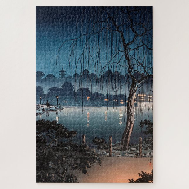 Evening at Ueno Park by Tsuchiya Koitsu Jigsaw Puzzle (Vertical)